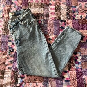 Abercrombie + Fitch high rise skinny jeans. Curve Love.